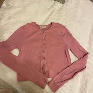 Urban Outfitters Light Pink Cardigan